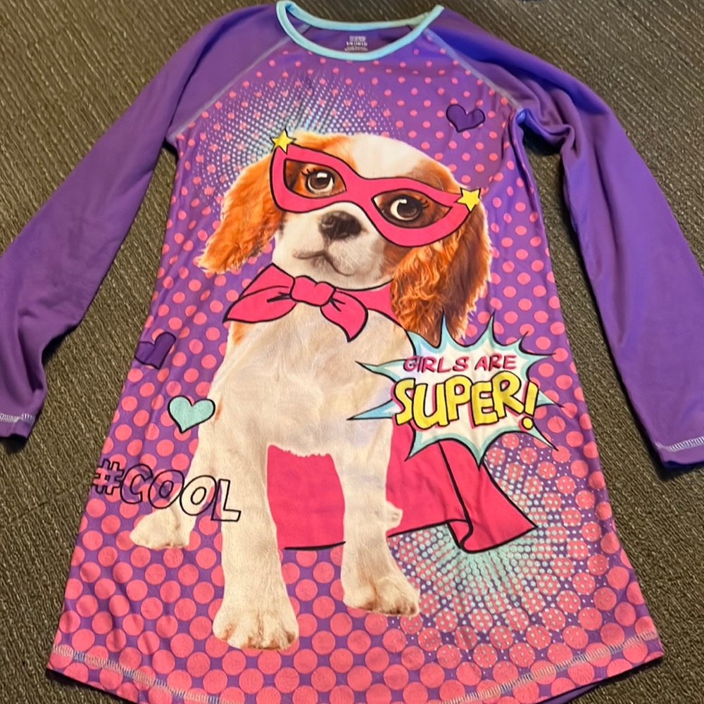 👛Girls Large Night gown/Dress. Puppy. Size L